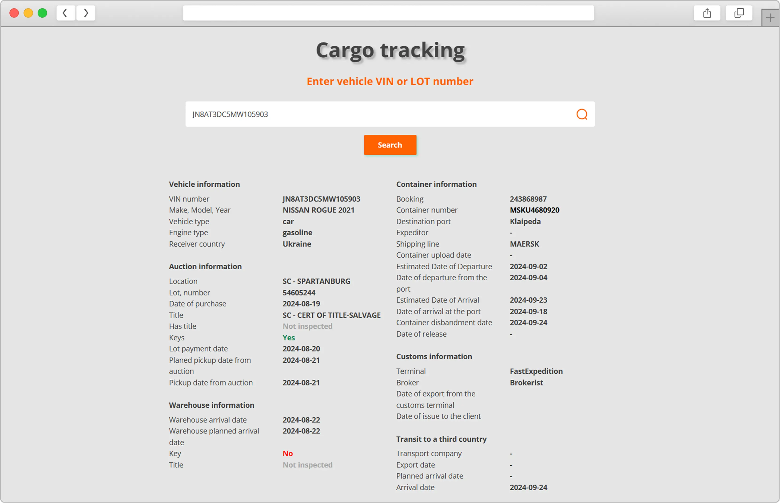Delivery tracking — transparency for your clients and theirs